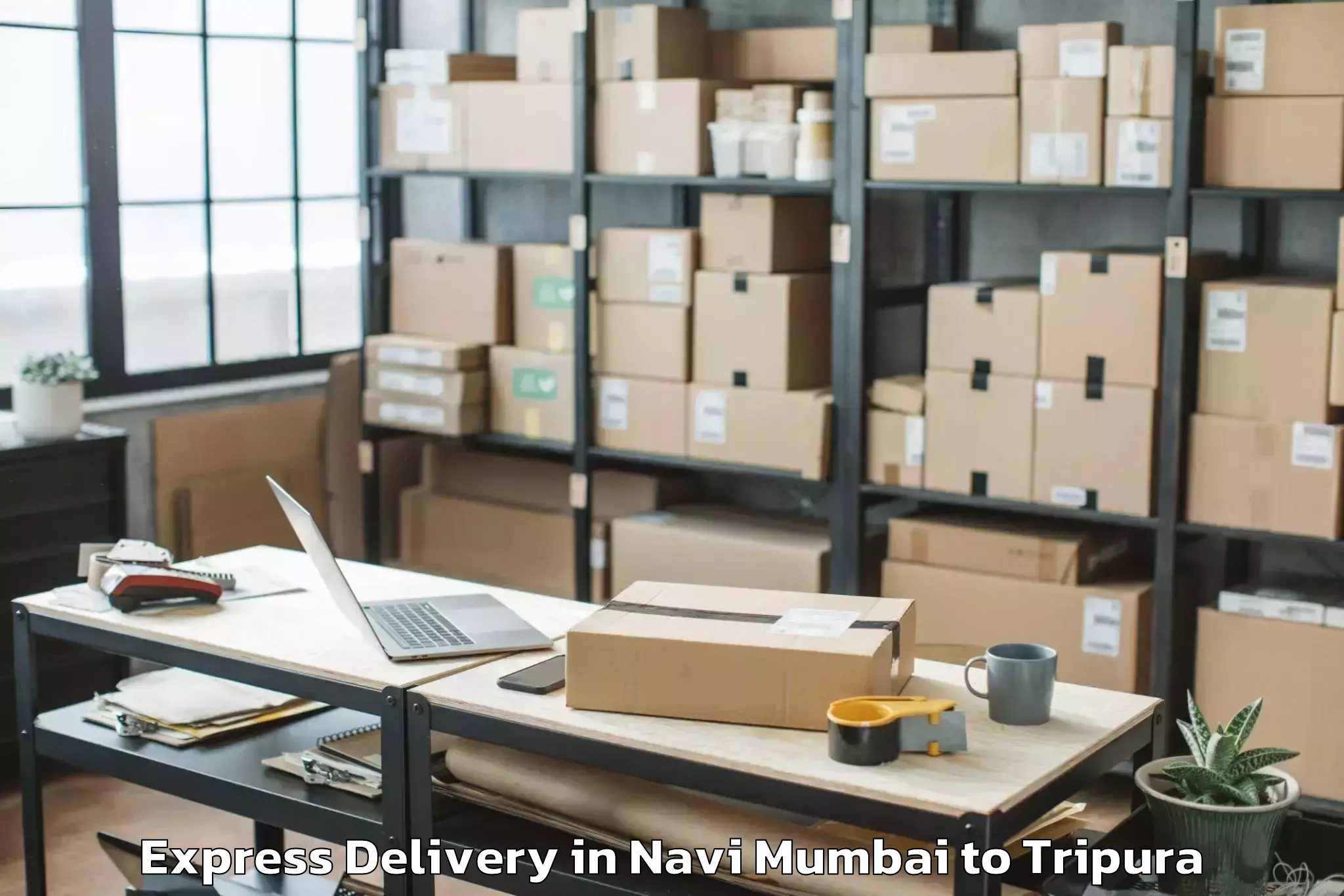 Navi Mumbai to Damchhara Express Delivery